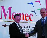 Jon Ellis (left), European marketing director, Unique Memec and Jan Sandstrom, Ericsson Power Modules distribution manager